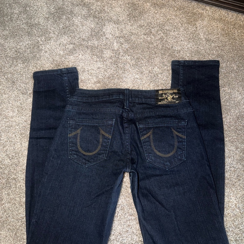 True Religion Women's Dark Wash Stella Skinny Jeans
